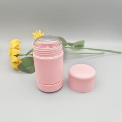 Apparence élégante, couleur rose, bâton de baume déodorant 15g 30g 50g avec forme circulaire ronde