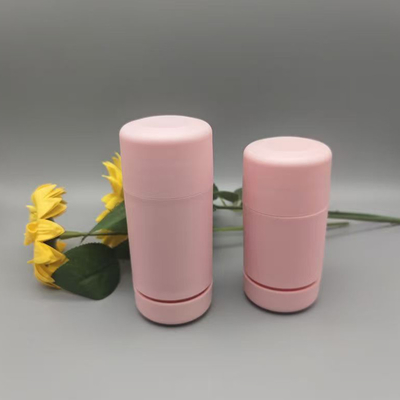 Apparence élégante, couleur rose, bâton de baume déodorant 15g 30g 50g avec forme circulaire ronde