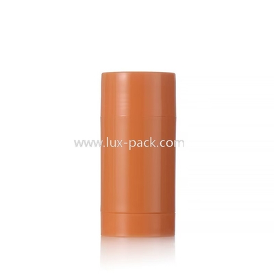 Forme de cylindre colorée 15g 30g 50g 75g 100g Déodorant plastique Balsame Stick Accepter la personnalisation
