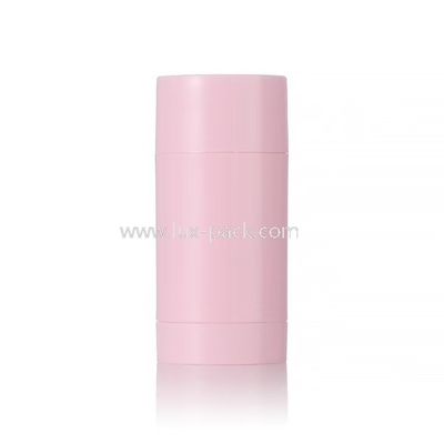 Forme de cylindre colorée 15g 30g 50g 75g 100g Déodorant plastique Balsame Stick Accepter la personnalisation