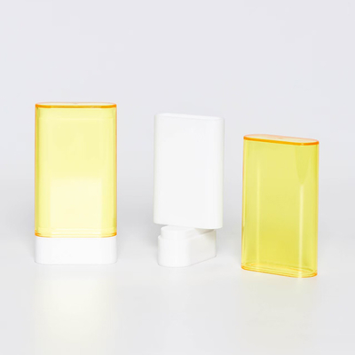 Récipient de bâton de baume déodorant en plastique de 20 g à remplissage par le bas avec ressort métallique, acceptant les couleurs de fabrication