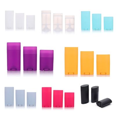 Utilisation en rotation 35g 50g 75g PP Parfum corporel en plastique Déodorant Balsame Stick
