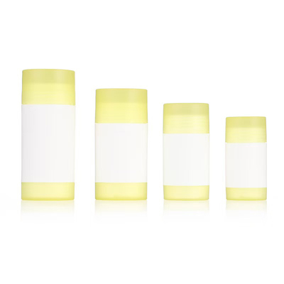 Forme ronde 35g 50g 75g PP Double coque Parfum corporel Déodorant Balsame Bâton Récipient