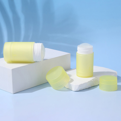 Nouveau design 35g 50g 75g PP Double coque Parfum corporel Déodorant Balsame Pour les soins personnels