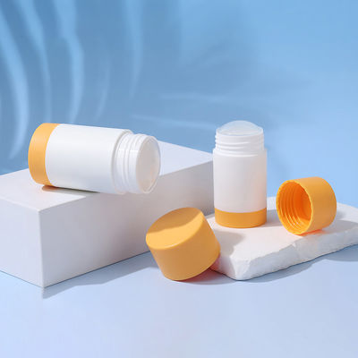 Nouveau design 35g 50g 75g PP Double coque Parfum corporel Déodorant Balsame Pour les soins personnels