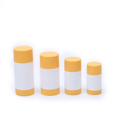 Conception tournante 30g 50g 75g 100g PP récipient en plastique pour le corps de parfums