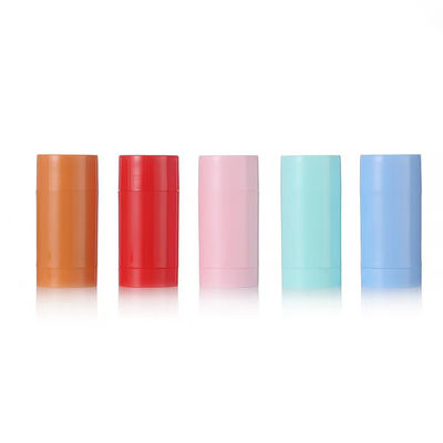 Récipient de parfum vide en plastique AS pour déodorant baume, corps cylindrique 15g 30g 50g 75g 100g