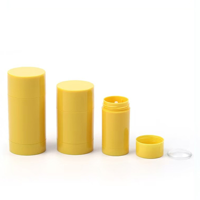Nouvelle apparence 15g 30g 50g 75g 100g AS Plastique cylindre corps parfum déodorant vide baume
