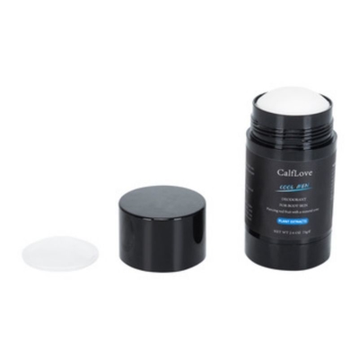 Rotation du fond de l'emballage pour crème déodorante avec impression UV personnalisée