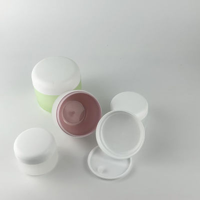 Pot à crème en plastique PP de forme ronde, surface mate, écologique, 50g, 100g, 200g