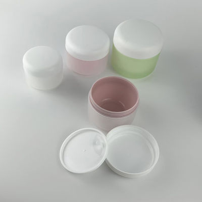 Pot à crème en plastique PP de forme ronde, surface mate, écologique, 50g, 100g, 200g