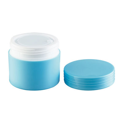 Pot à crème en plastique PP de forme ronde vide de 80g, surface mate, écologique