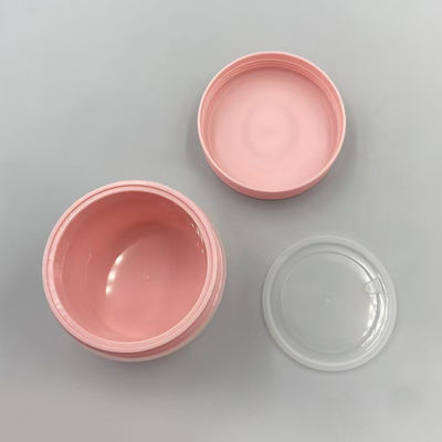 Pot à crème en plastique PP rond vide de différentes couleurs, surface mate, écologique, 80g