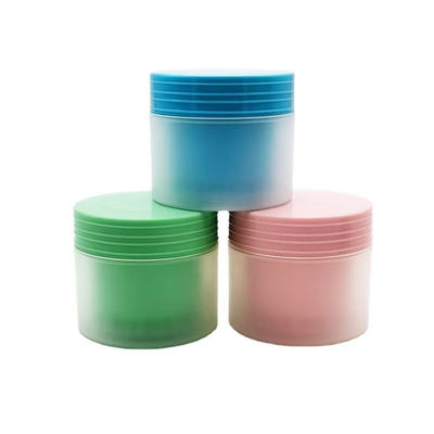 Pot à crème en plastique PP rond vide de différentes couleurs, surface mate, écologique, 80g