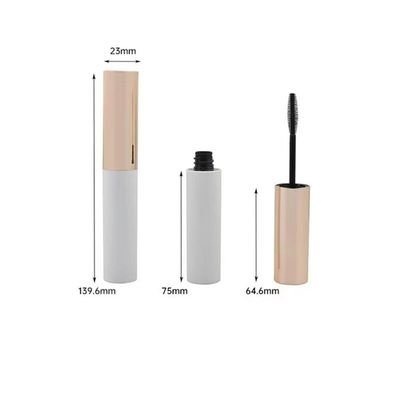 Bouteille de mascara à double extrémité transparente Bouteille de cils avec pinceau personnalisé