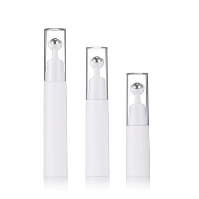 Tube de baume à lèvres souple, rond, transparent, blanc, personnalisable