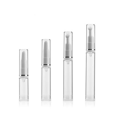Tube de baume à lèvres souple, rond, transparent, blanc, personnalisable