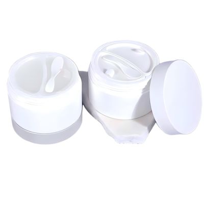 Pot de crème double couche 50g+50g écologique et très vendu avec cuillère
