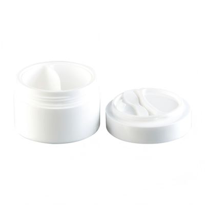 Pot de crème double couche 50g+50g écologique et très vendu avec cuillère