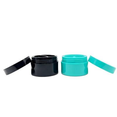 Pot à crème double couche de couleur personnalisée 50g+50g pour les soins de la peau