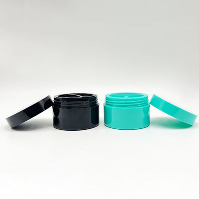 Pot à crème double couche de couleur personnalisée 50g+50g pour les soins de la peau