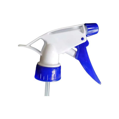 Buse de pulvérisation à déclencheur portatif en plastique bleu et blanc avec tête de pulvérisation réglable