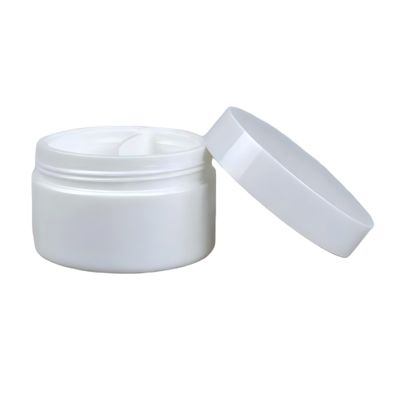 50g Pot Cosmétique Vide en Plastique PP  Pot Cosmétique Blanc en Plastique PP Avec Cuillère Et Anneau d'Étanchéité/Pot pour Crème Visage
