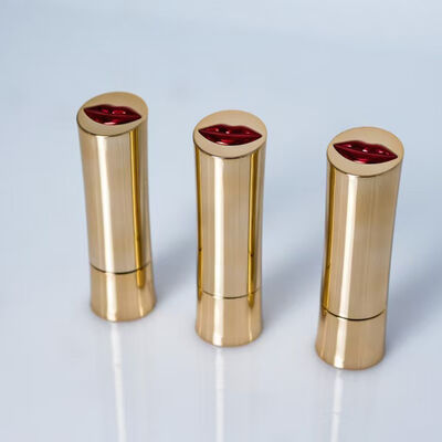 3.5g rouge à lèvres Cosmétique Emballage en plastique Logo personnalisé Or vide Tubes de rouge à lèvres minces Bouteille de baume à lèvres