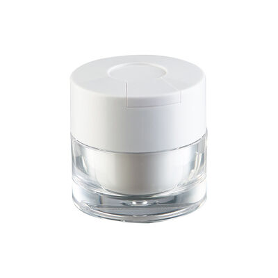 Pot à crème de qualité supérieure 15g 30g 50g avec cuillère, pratique à utiliser, supporte l'impression de n'importe quelle œuvre d'art, utilisé pour l'emballage des soins de la peau