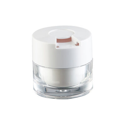 Pot à crème de qualité supérieure 15g 30g 50g avec cuillère, pratique à utiliser, supporte l'impression de n'importe quelle œuvre d'art, utilisé pour l'emballage des soins de la peau