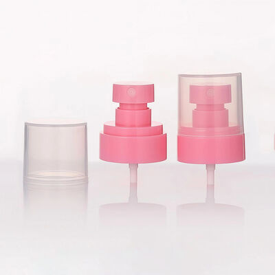 Pulvérisateur à pompe en plastique à demi-couverture de 24 mm, brume blanche avec un capuchon transparent, un grand capuchon pour une application liquide