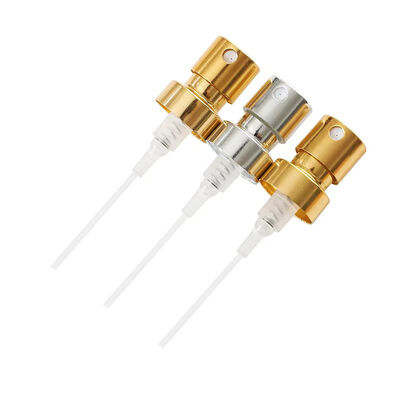 Pulvérisateur à brume fine de type presse lisse surface lisse or argent brillant 13mm 15mm 18mm 20mm