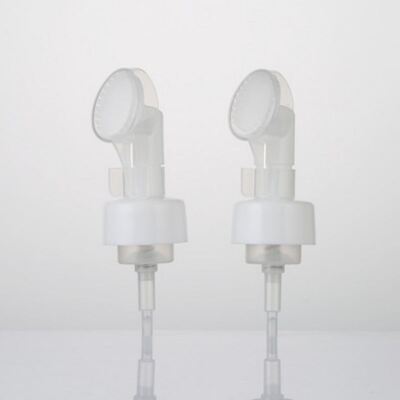 Pompe distributrice de mousse en plastique de 42 mm et 43 mm avec clip et brosse en silicone étanche