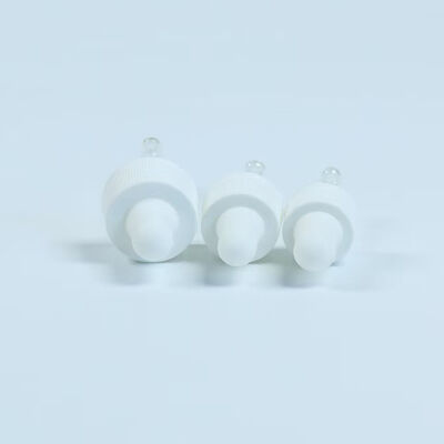 Bouchon compte-gouttes en silicone pour application de soins de la peau avec tube en verre 18mm 20mm