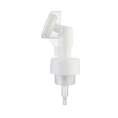 42mm 43mm à ressort à l'intérieur de l'outil de nettoyage du visage pompe à mousse avec tête de pinceau en silicone