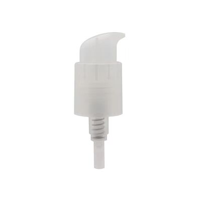 Tête de pompe de traitement en plastique noir pour fondation cosmétique et lotion de soins de la peau