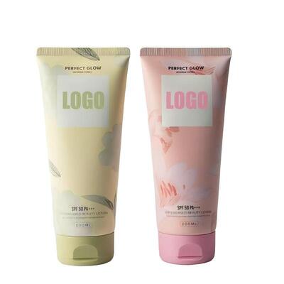 Vente en gros sur mesure 50 ml 100 ml 120 ml 150 ml tube en PE en plastique pour la crème pour les mains Crème pour le visage