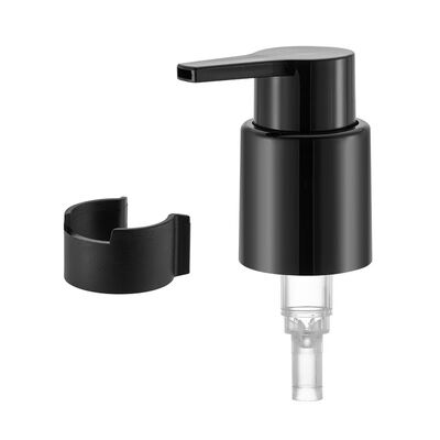 24/410 28/410 personnalisé noir et crème PP pompe à buse crème buse courte et longue bouchon en aluminium-plastique
