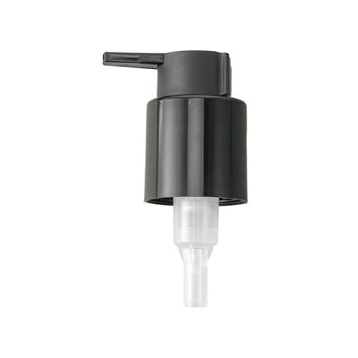 24/410 28/410 personnalisé noir et crème PP pompe à buse crème buse courte et longue bouchon en aluminium-plastique