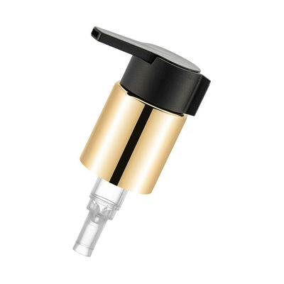 24/410 28/410 personnalisé noir et crème PP pompe à buse crème buse courte et longue bouchon en aluminium-plastique