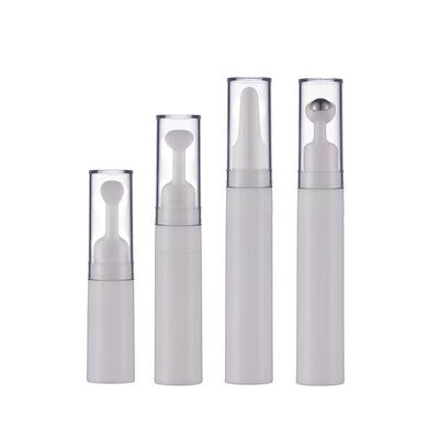 5 ml 10 ml 15 ml tube sans air en plastique avec rouleau émulsion de massage essence huiles crème pour les yeux soins de la peau bouteille à vide