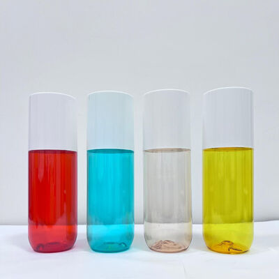 Flacon distributeur cosmétique rechargeable 150 ml, goulot 20 mm, en PET pour après-shampoing, lotion, soin de la peau