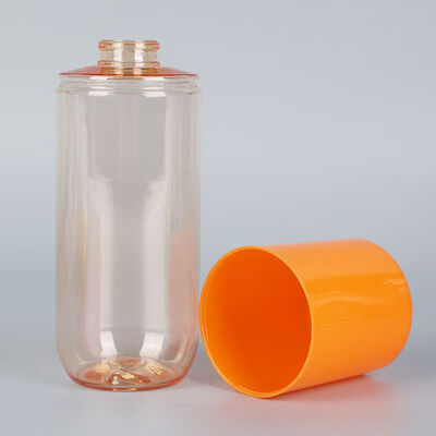 Flacon distributeur cosmétique rechargeable 150 ml, goulot 20 mm, en PET pour après-shampoing, lotion, soin de la peau
