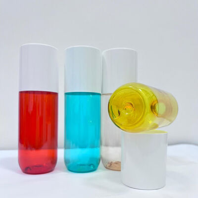 Flacon distributeur cosmétique rechargeable 150 ml, goulot 20 mm, en PET pour après-shampoing, lotion, soin de la peau