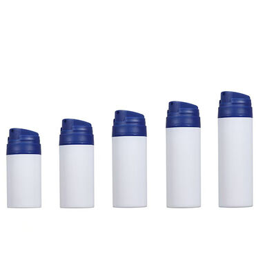 Bouteille pompe distributeur sans air populaire de 30 ml, 50 ml, 100 ml avec capuchon supérieur en PP