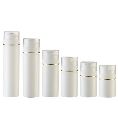 Bouteille pompe distributeur sans air populaire de 30 ml, 50 ml, 100 ml avec capuchon supérieur en PP