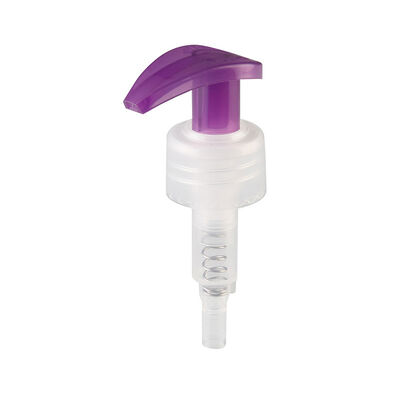 24/410 Pompe à lotion en plastique lisse 28/410 Pompe cosmétique à verrouillage gauche-droite pour le nettoyage