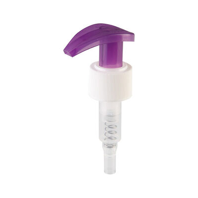 24/410 Pompe à lotion en plastique lisse 28/410 Pompe cosmétique à verrouillage gauche-droite pour le nettoyage
