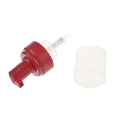 Distributeur de savon populaire 42mm 43mm avec pompe et capuchon PP demi-couvert