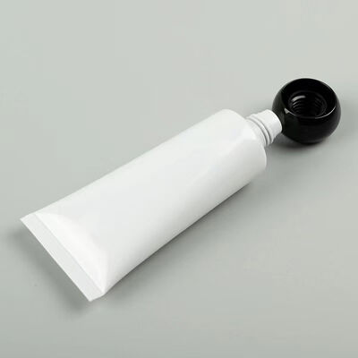Cylindrical Head Cap with 30mm Diameter Plastic Cream Tube Support Silk Printing and Hot Stamping